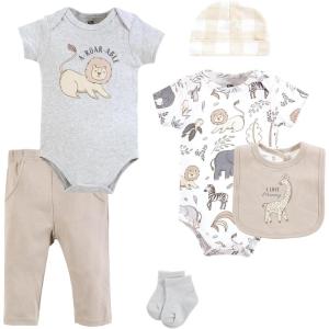 imageHudson Baby Unisex Baby Cotton Layette SetNeutral Safari