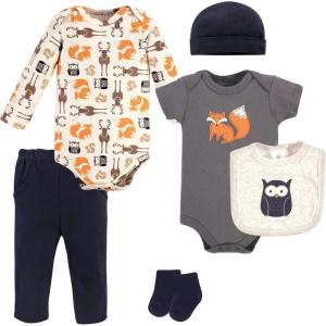 imageHudson Baby Unisex Baby Cotton Layette SetOrange Fox