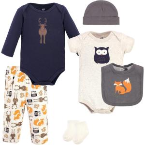 imageHudson Baby Unisex Baby Cotton Layette SetOwl