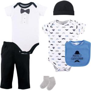 imageHudson Baby Unisex Baby Cotton Layette SetPerfect Gentleman