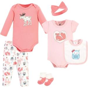 imageHudson Baby Unisex Baby Cotton Layette SetPink Fox