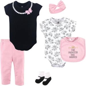 imageHudson Baby Unisex Baby Cotton Layette SetPrincess