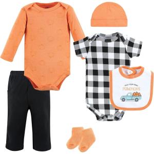 imageHudson Baby Unisex Baby Cotton Layette SetPumpkin Truck