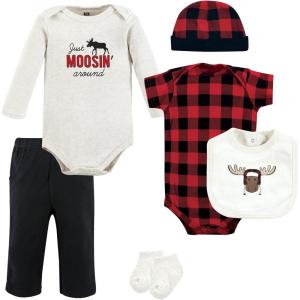 imageHudson Baby Unisex Baby Cotton Layette SetWinter Moose