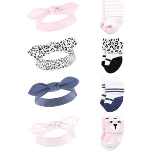 imageHudson Baby babygirls Headband and Socks SetBear Leopard