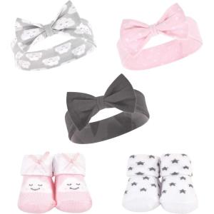imageHudson Baby babygirls Headband and Socks SetCloud