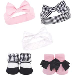 imageHudson Baby babygirls Headband and Socks SetHoundstooth