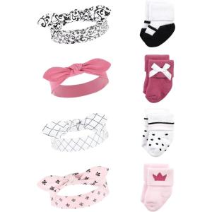 imageHudson Baby babygirls Headband and Socks SetPrincess 8piece