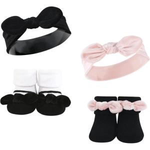 imageHudson Baby babygirls Headband and Socks SetVelvet Knot