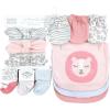 imageHudson Baby Baby Girls Caps or Headbands Bibs Mittens and Socks 12pc SetSafari