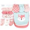 imageHudson Baby Baby Girls Caps or Headbands Bibs Mittens and Socks 12pc SetWoodland