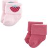 imageHudson Baby Baby Girls Cotton Rich Newborn and Terry SocksStrawberry 12pack