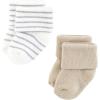 imageHudson Baby Baby Girls Cotton Rich Newborn and Terry SocksTribal Cream