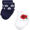 imageHudson Baby Baby Girls Cotton Rich Newborn and Terry SocksWildflower