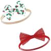 imageHudson Baby Cotton and Synthetic Headbands Size 024 Months12 Days of Christmas Holly