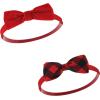 imageHudson Baby Cotton and Synthetic Headbands Size 024 Months12 Days of Christmas Plaid