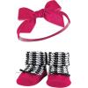 imageHudson Baby Girls Headband and Socks GiftsetBlack Pink