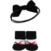 imageHudson Baby Girls Headband and Socks GiftsetBlack Toile