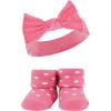 imageHudson Baby Girls Headband and Socks GiftsetBlack Wild Rose Leopard