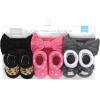 imageHudson Baby Girls Headband and Socks GiftsetBlack Wild Rose Leopard