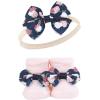 imageHudson Baby Girls Headband and Socks GiftsetBlue Blush Floral