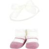 imageHudson Baby Girls Headband and Socks GiftsetBlush Mint