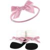 imageHudson Baby Girls Headband and Socks GiftsetBlush Mint