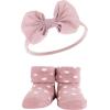 imageHudson Baby Girls Headband and Socks GiftsetBlush Taupe