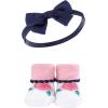 imageHudson Baby Girls Headband and Socks GiftsetBright Pink Floral
