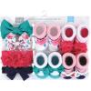 imageHudson Baby Girls Headband and Socks GiftsetBright Pink Floral