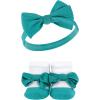 imageHudson Baby Girls Headband and Socks GiftsetBright Pink Floral