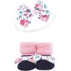 imageHudson Baby Girls Headband and Socks GiftsetBright Pink Floral