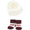 imageHudson Baby Girls Headband and Socks GiftsetBurgundy Blush