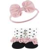 imageHudson Baby Girls Headband and Socks GiftsetBurgundy Floral 8piece