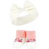 imageHudson Baby Girls Headband and Socks GiftsetBurgundy Gray