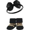 imageHudson Baby Girls Headband and Socks GiftsetBurgundy Leopard