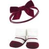 imageHudson Baby Girls Headband and Socks GiftsetBurgundy Pink Teal