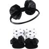 imageHudson Baby Girls Headband and Socks GiftsetClassic Neutrals