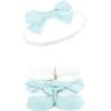 imageHudson Baby Girls Headband and Socks GiftsetCoral Gold 8piece
