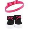 imageHudson Baby Girls Headband and Socks GiftsetDark Pink Black 10pack