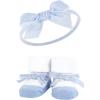 imageHudson Baby Girls Headband and Socks GiftsetDark Red Blue