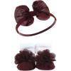 imageHudson Baby Girls Headband and Socks GiftsetFall Leopard