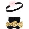 imageHudson Baby Girls Headband and Socks GiftsetGold Sequin