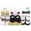 imageHudson Baby Girls Headband and Socks GiftsetGold Sequin
