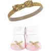 imageHudson Baby Girls Headband and Socks GiftsetGold Unicorn 10pack
