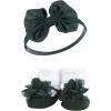 imageHudson Baby Girls Headband and Socks GiftsetGreen Purple