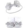 imageHudson Baby Girls Headband and Socks GiftsetHoundstooth Burgundy