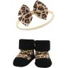 imageHudson Baby Girls Headband and Socks GiftsetLeopard