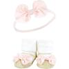 imageHudson Baby Girls Headband and Socks GiftsetLight Pink Leopard
