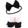 imageHudson Baby Girls Headband and Socks GiftsetLight Pink Leopard
